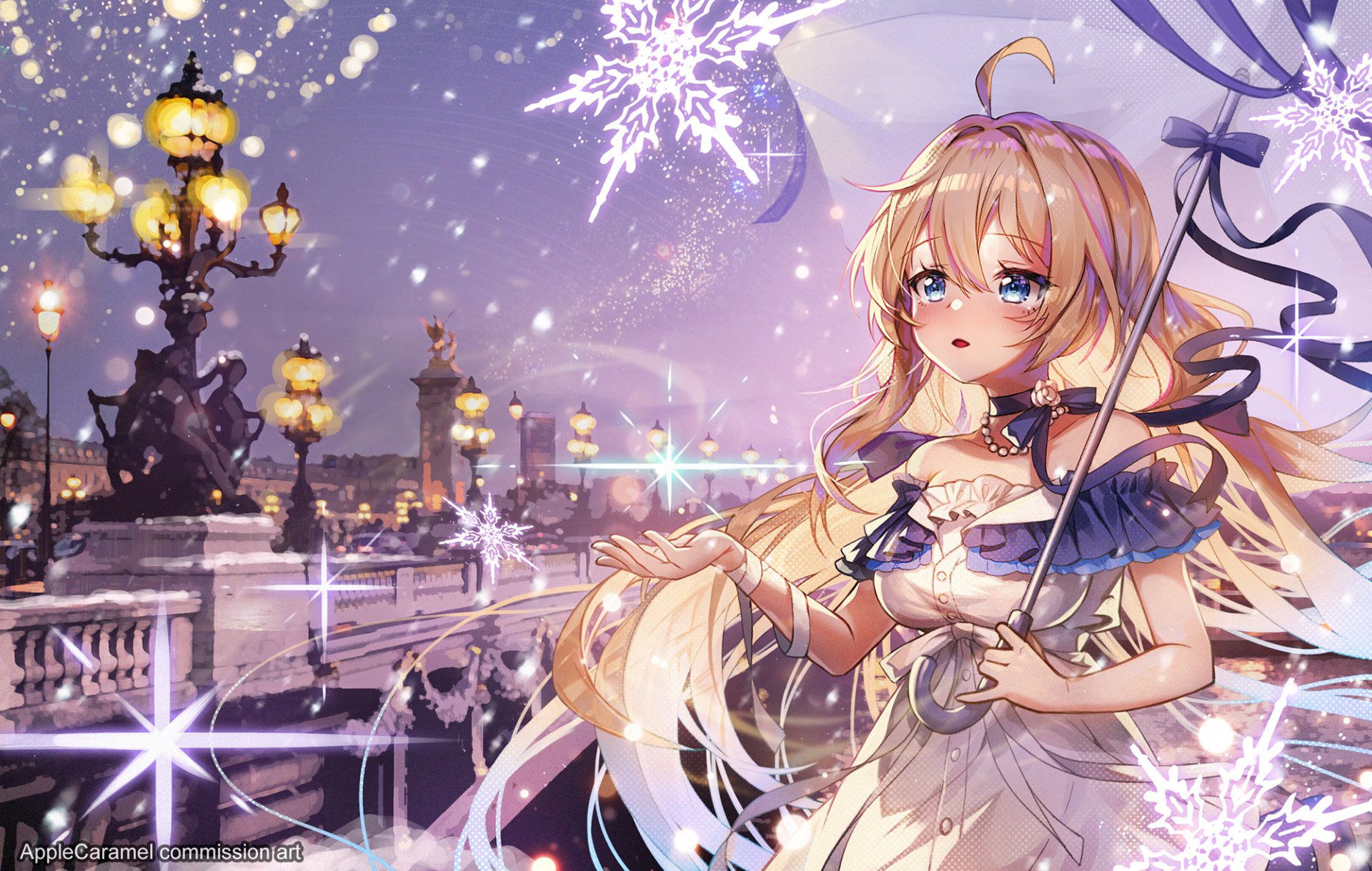 Download Blue Eyes Blonde Anime Girl Anime Girl HD Wallpaper
