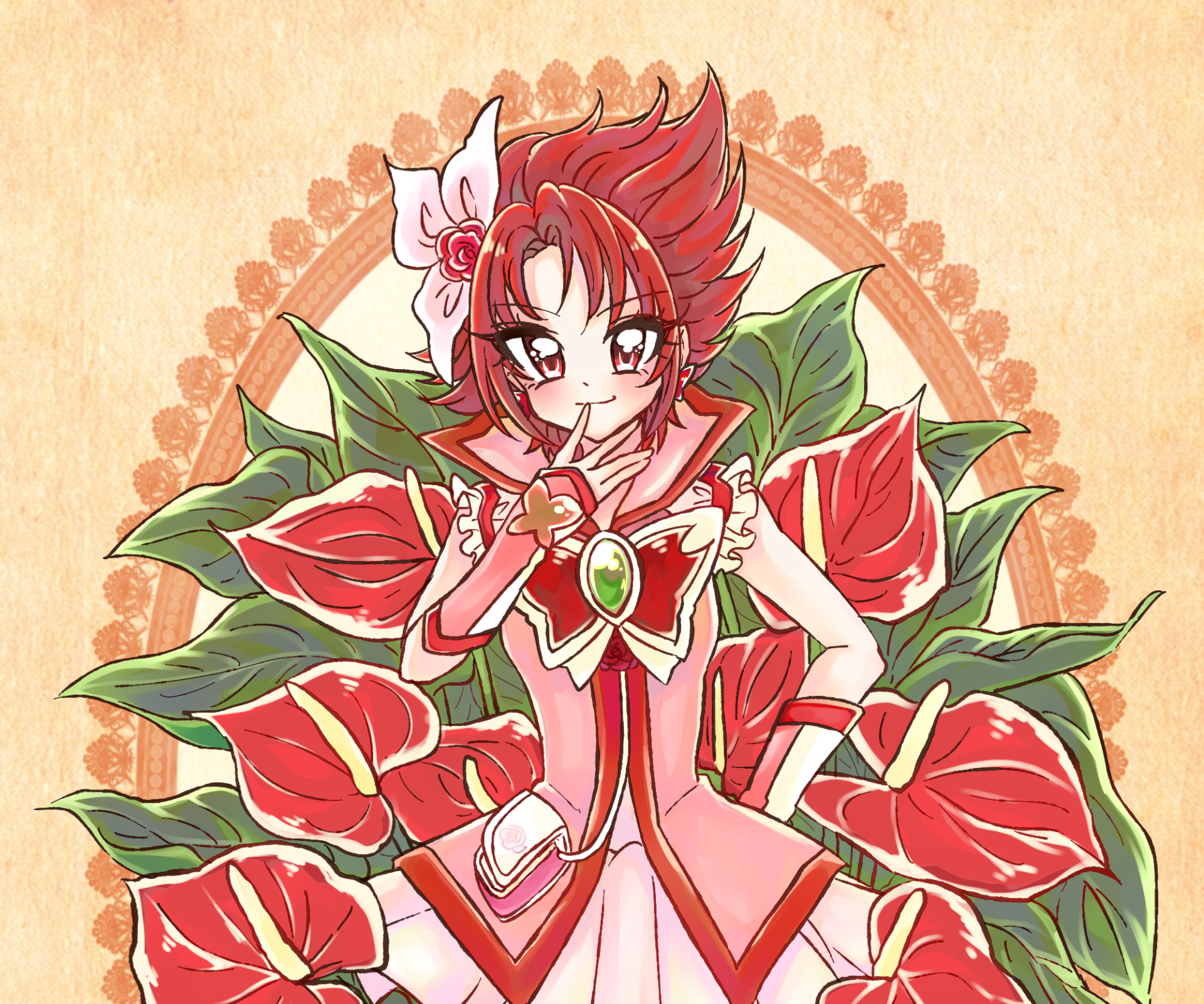 Download Rin Natsuki Cure Rouge Anime Yes! PreCure 5 HD Wallpaper