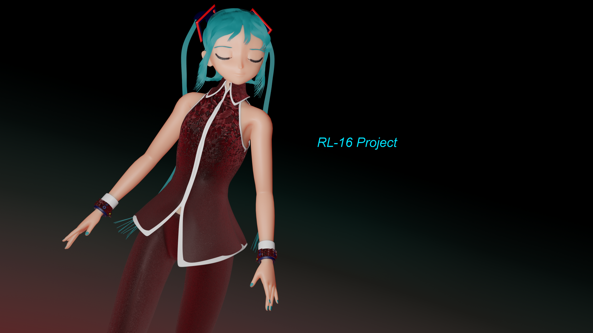 Hatsune Miku Blender New Pants by RL-16 Project