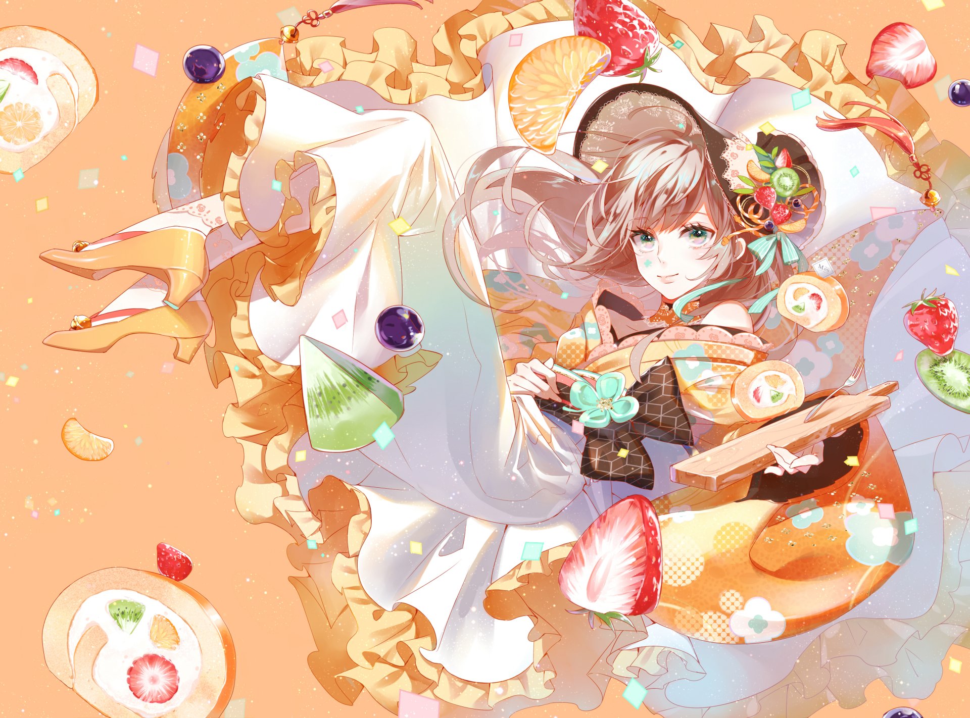 Download Food Anime Girl Anime Girl HD Wallpaper