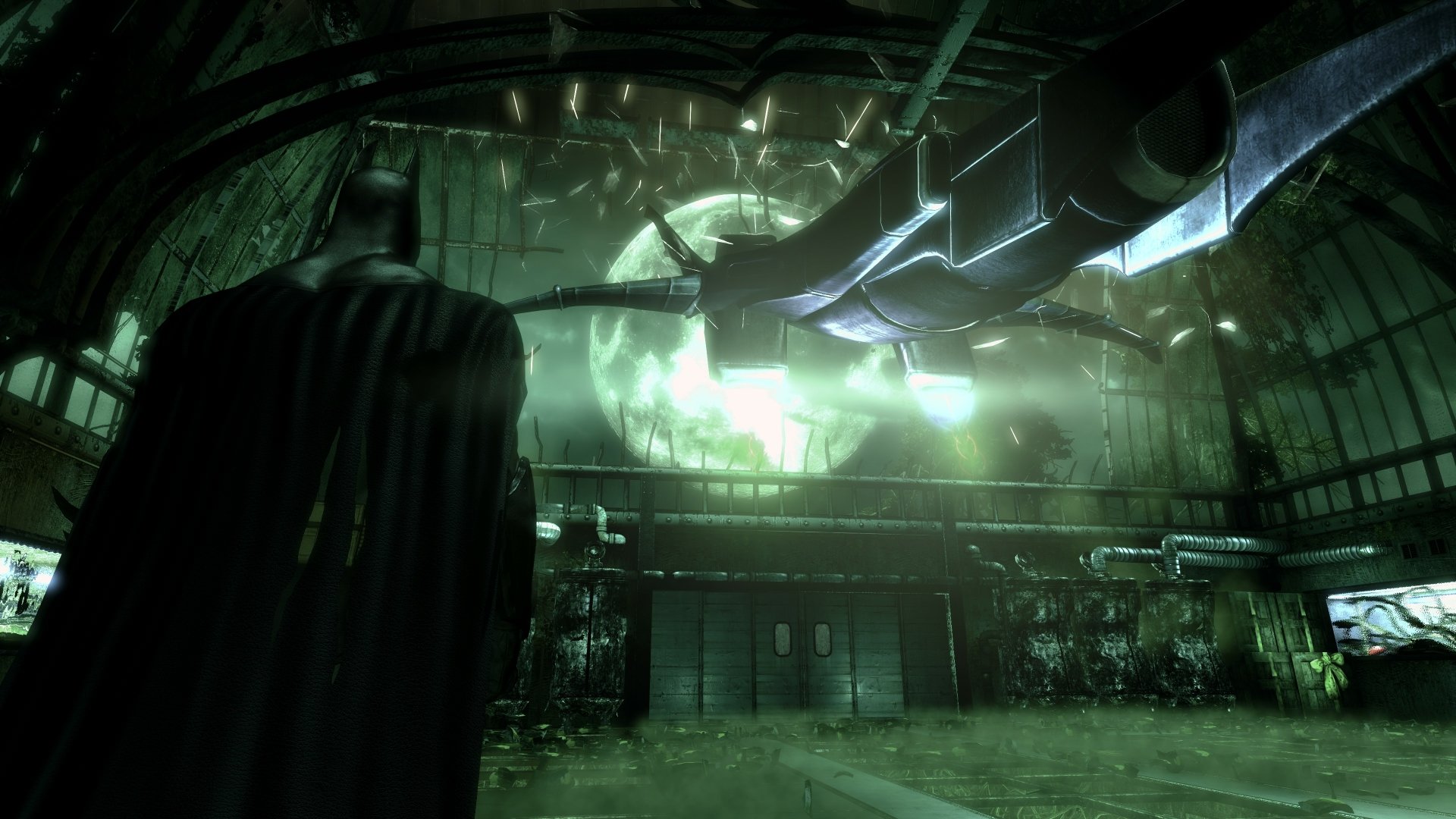 Download Moon Batwing Batman Video Game Batman: Arkham Asylum 4k Ultra HD Wallpaper