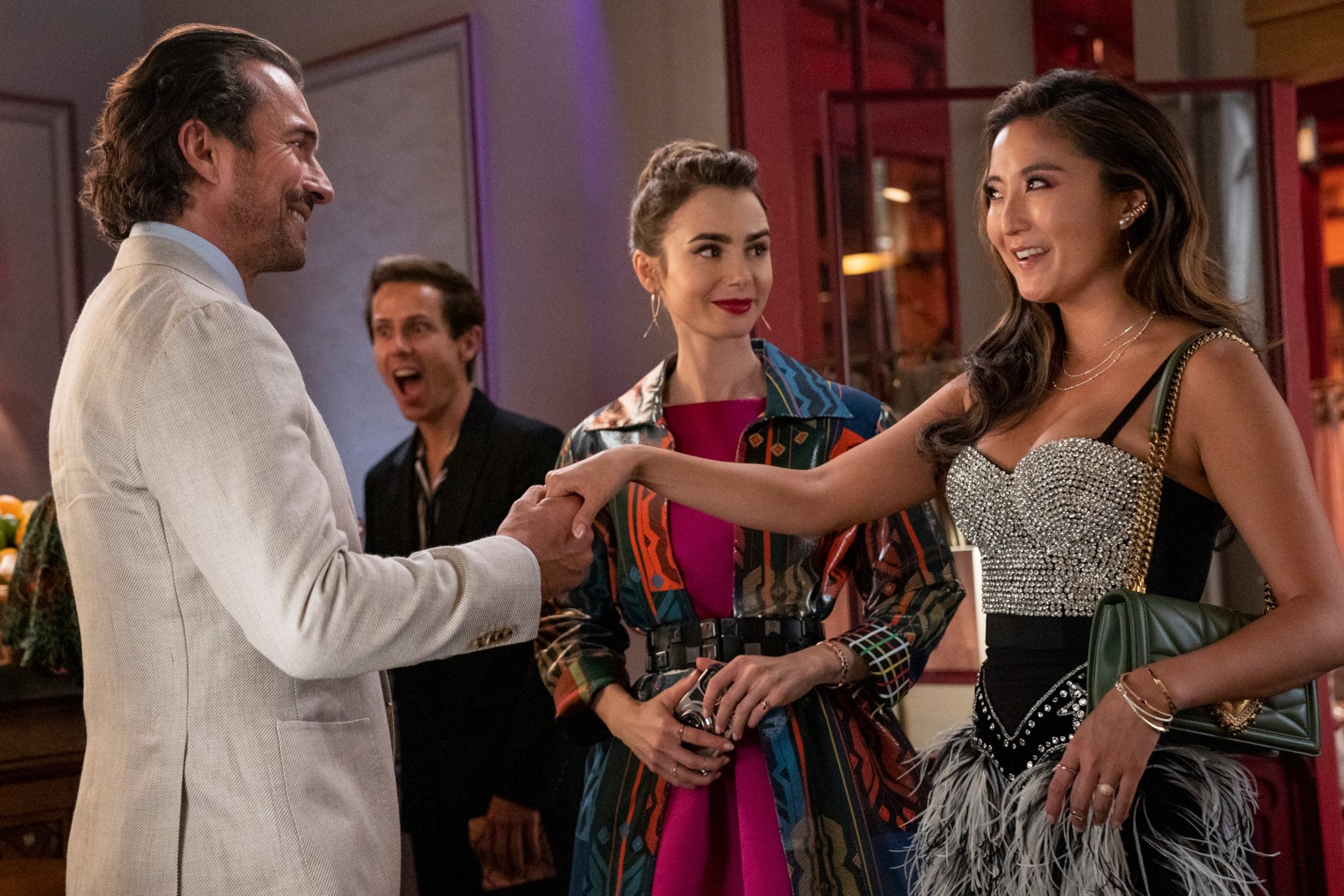 Download Ashley Park Lily Collins TV Show Emily In Paris HD Wallpaper