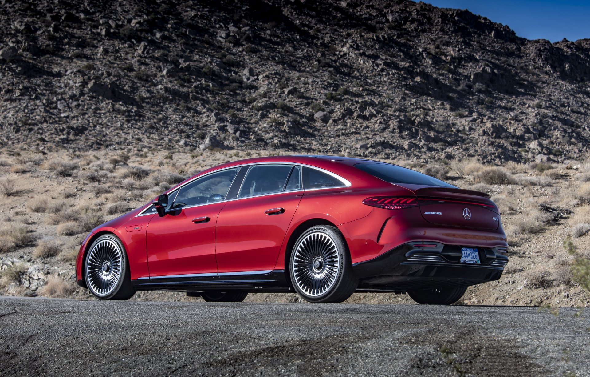 Download Electric Car Mercedes-AMG EQS 53 4MATIC Vehicle Mercedes-AMG E 53 4k Ultra HD Wallpaper