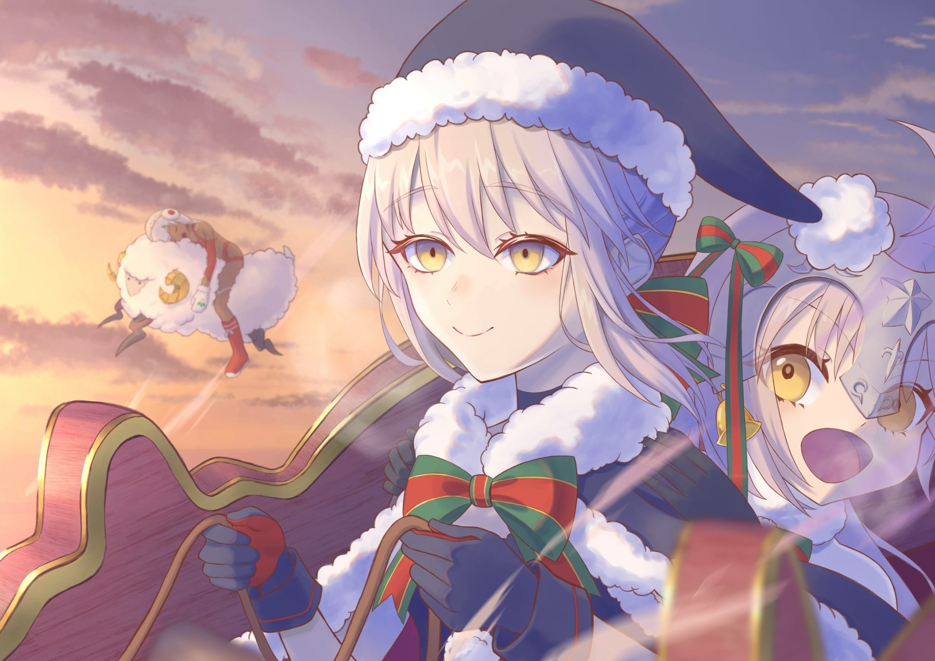 Download Jeanne D'Arc Alter (Santa Lily) Anime Fate/Grand Order 4k Ultra HD Wallpaper