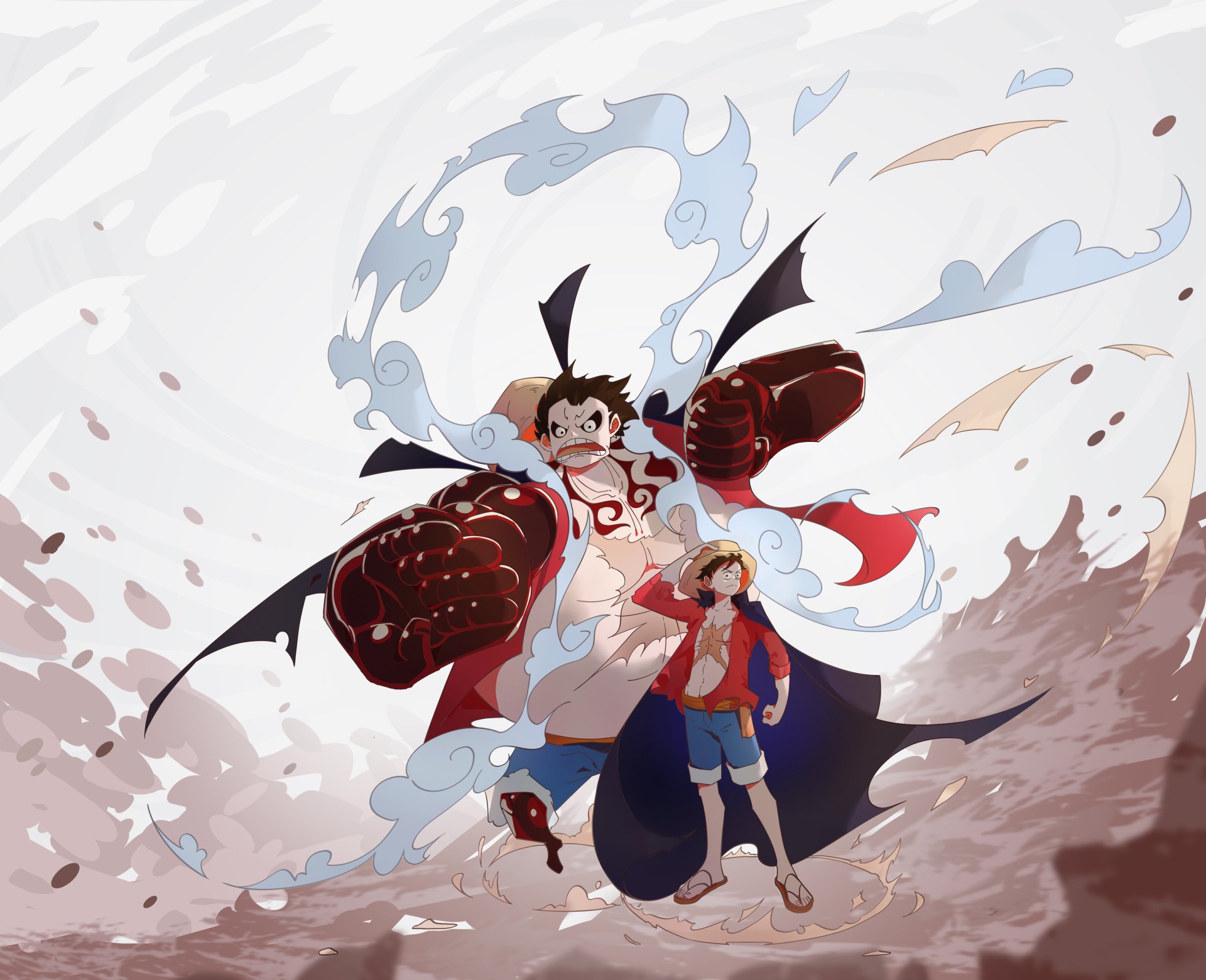 Download Gear Fourth One Piece: Two Years Later Monkey D. Luffy Anime One Piece 4k Ultra HD Wallpaper