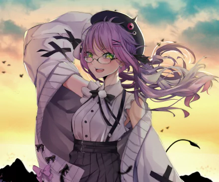 hololive Tokoyami Towa Anime Virtual Youtuber HD Desktop Wallpaper | Background Image