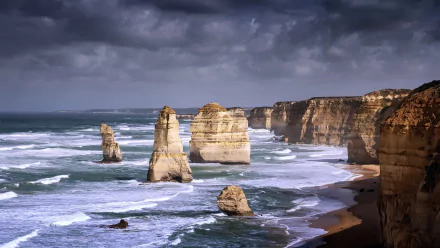 coast Australia cliff nature The Twelve Apostles HD Desktop Wallpaper | Background Image