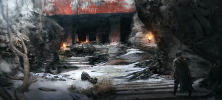 fantasy ruin HD Desktop Wallpaper | Background Image