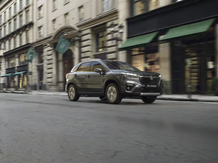 SUV vehicle Suzuki S-Cross Hybrid HD Desktop Wallpaper | Background Image