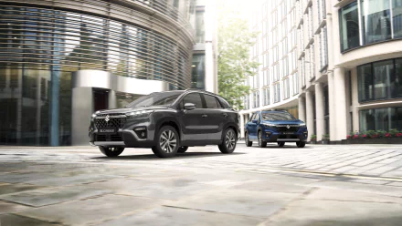 SUV vehicle Suzuki S-Cross Hybrid HD Desktop Wallpaper | Background Image