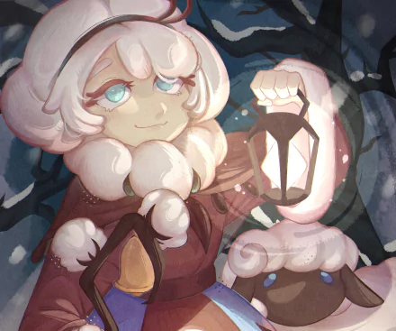 Cotton Cookie (Cookie Run) video game COOKIE RUN: KINGDOM HD Desktop Wallpaper | Background Image