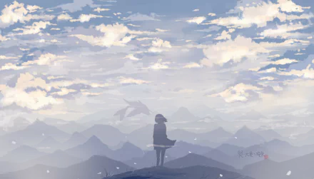 Anime Big Fish & Begonia HD Desktop Wallpaper | Background Image