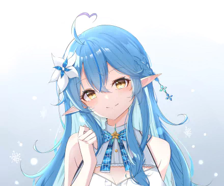 hololive Yukihana Lamy Anime Virtual Youtuber HD Desktop Wallpaper | Background Image