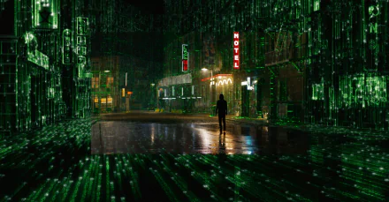 Neo (The Matrix) movie The Matrix Resurrections HD Desktop Wallpaper | Background Image