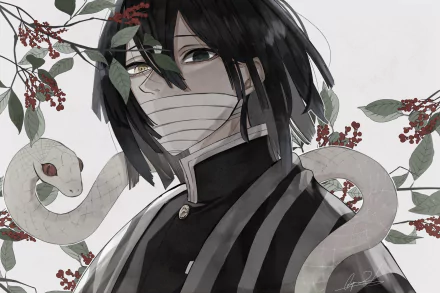 Obanai Iguro Anime Demon Slayer: Kimetsu no Yaiba HD Desktop Wallpaper | Background Image