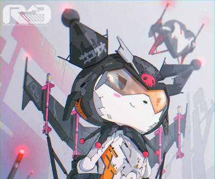 HD PC desktop wallpaper featuring Kuromi from Onegai My Melody in a detailed anime-style illustration.