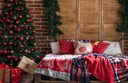 bed holiday Christmas HD Desktop Wallpaper | Background Image