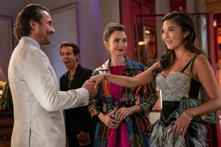 Ashley Park Lily Collins TV Show Emily in Paris HD Desktop Wallpaper | Background Image