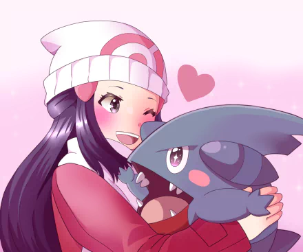 Gible (Pokémon) Dawn (Pokémon) Pokémon: Diamond and Pearl Anime Pokemon HD Desktop Wallpaper | Background Image
