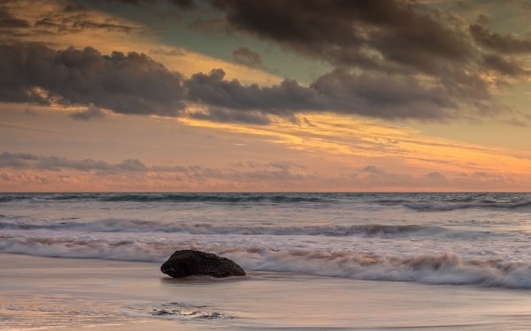 Nature Ocean Sunset Horizon HD Wallpaper | Background Image