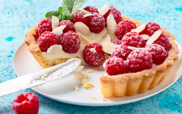 tartlet raspberry food dessert HD Desktop Wallpaper | Background Image