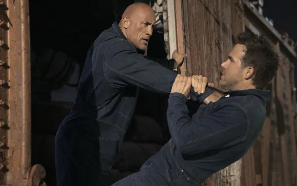 Ryan Reynolds Dwayne Johnson movie Red Notice HD Desktop Wallpaper | Background Image