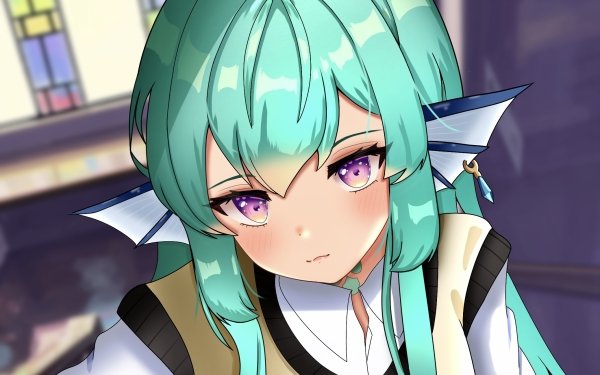 Anime Virtual Youtuber Finana Ryugu Nijisanji HD Wallpaper | Background Image