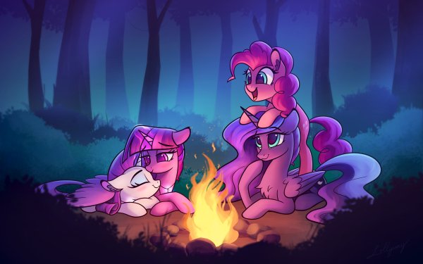 TV Show My Little Pony: Friendship is Magic My Little Pony Twilight Sparkle Rarity Princess Luna Pinkie Pie HD Wallpaper | Background Image