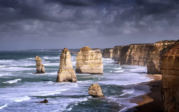 coast Australia cliff nature The Twelve Apostles HD Desktop Wallpaper | Background Image
