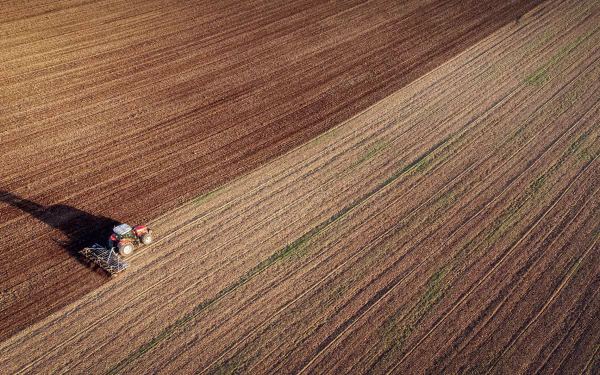 aerial field vehicle tractor HD Desktop Wallpaper | Background Image