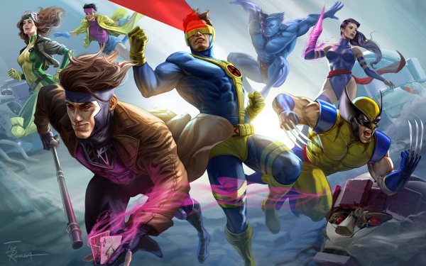 Comics X-Men Marvel Comics Cyclops Wolverine Gambit Rogue Psylocke Beast Jubilee Sentinel Scott Summers HD Wallpaper | Background Image