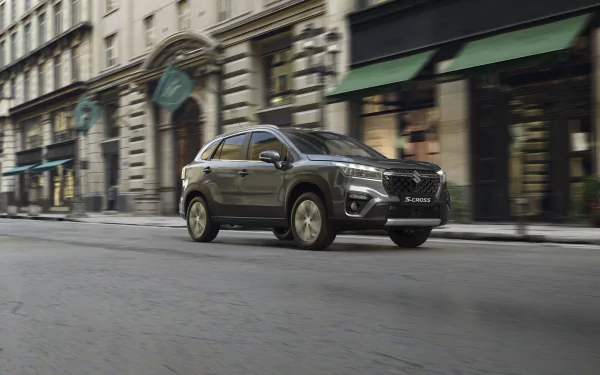 SUV vehicle Suzuki S-Cross Hybrid HD Desktop Wallpaper | Background Image