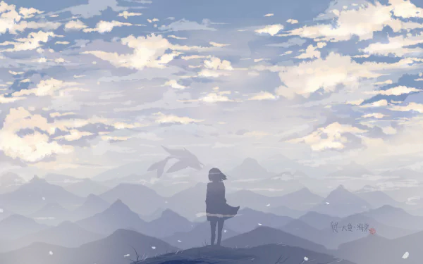 Anime Big Fish & Begonia HD Desktop Wallpaper | Background Image