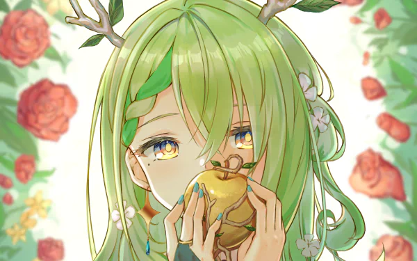 hololive Ceres Fauna Anime Virtual Youtuber HD Desktop Wallpaper | Background Image