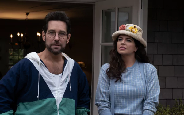 Casey Wilson Paul Rudd TV Show The Shrink Next Door HD Desktop Wallpaper | Background Image