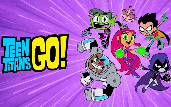 logo Raven (DC Comics) Dick Grayson Robin (DC Comics) Cyborg (DC Comics) Beast Boy Starfire (DC Comics) TV Show Teen Titans Go! HD Desktop Wallpaper | Background Image