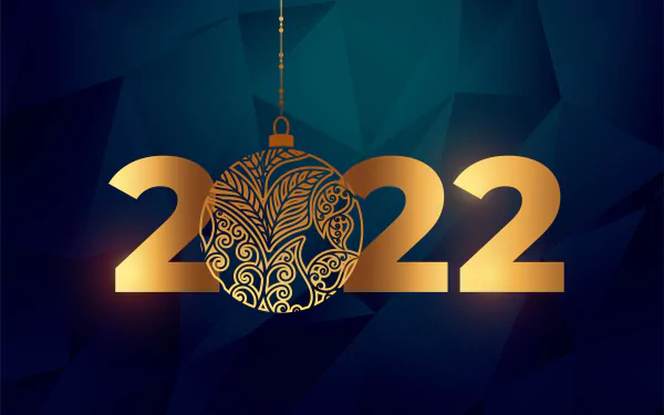 holiday New Year 2022 HD Desktop Wallpaper | Background Image