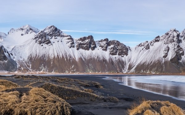 Earth Vestrahorn Mountains Mountain Iceland HD Wallpaper | Background Image