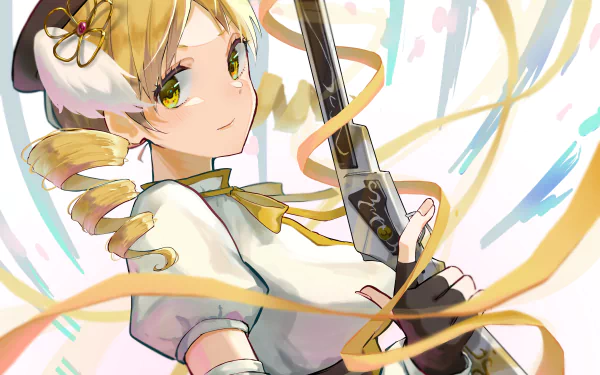 Mami Tomoe Anime Puella Magi Madoka Magica HD Desktop Wallpaper | Background Image