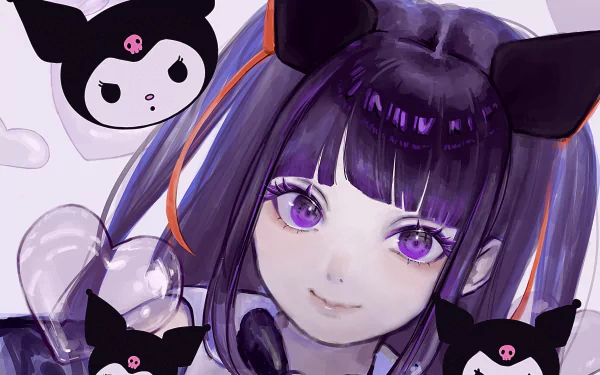 Kuromi (Onegai My Melody) Anime Onegai My Melody HD Desktop Wallpaper | Background Image