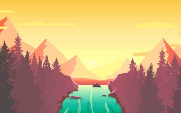 Artistic Landscape Mountain HD Wallpaper | Background Image