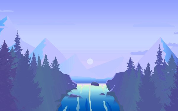 Artistic Landscape Mountain HD Wallpaper | Background Image