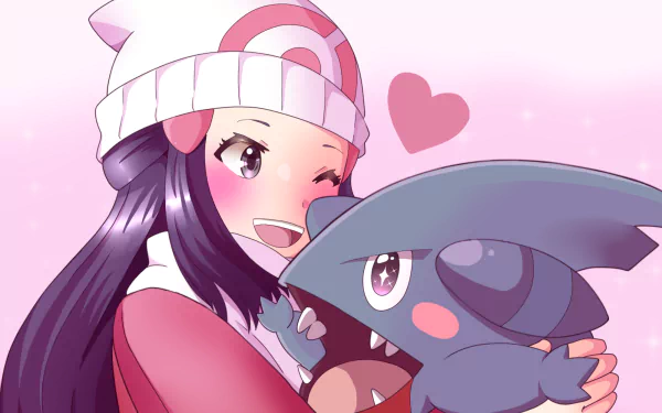 Gible (Pokémon) Dawn (Pokémon) Pokémon: Diamond and Pearl Anime Pokemon HD Desktop Wallpaper | Background Image