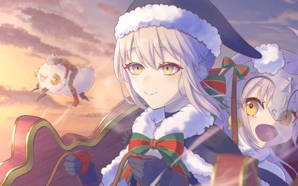 Jeanne d'Arc Alter (Santa Lily) Anime Fate/Grand Order HD Desktop Wallpaper | Background Image