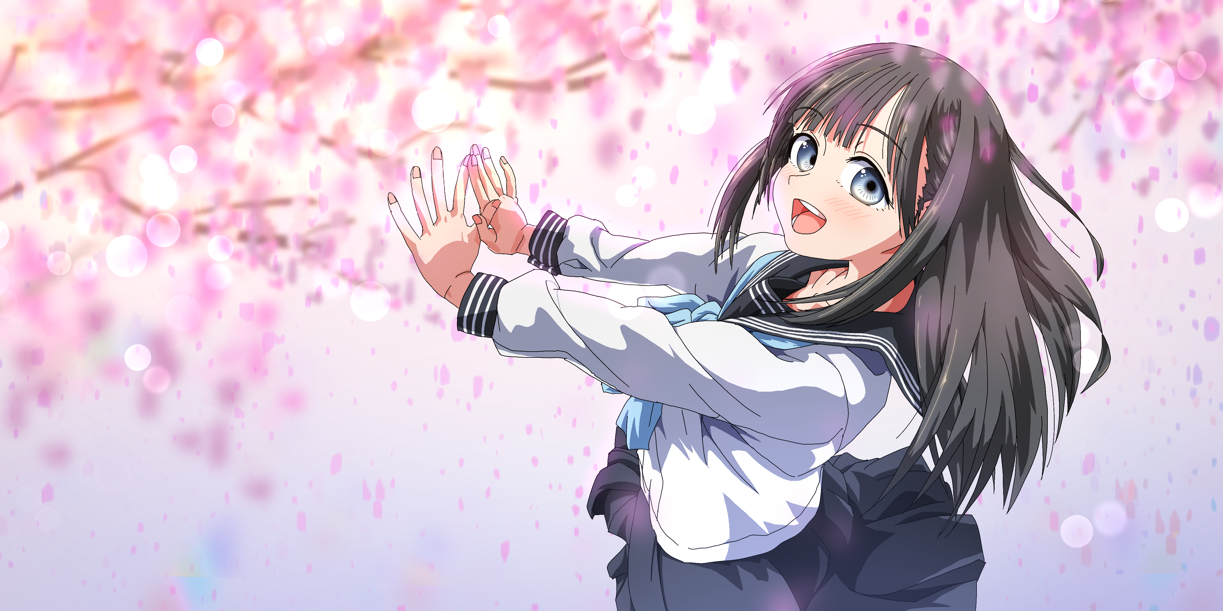 Anime Akebi's Sailor Uniform HD Wallpaper | Background Image