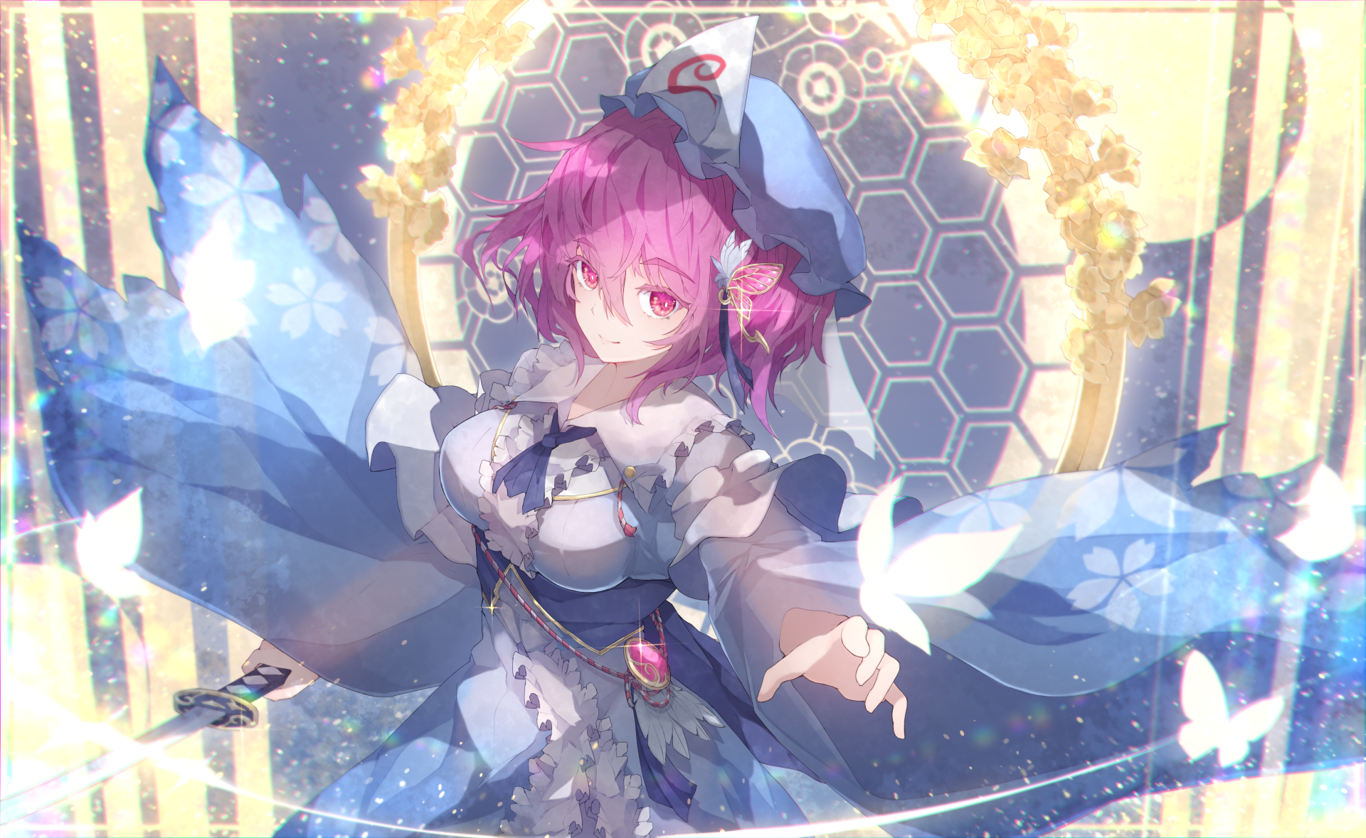 Download Yuyuko Saigyouji Anime Touhou HD Wallpaper