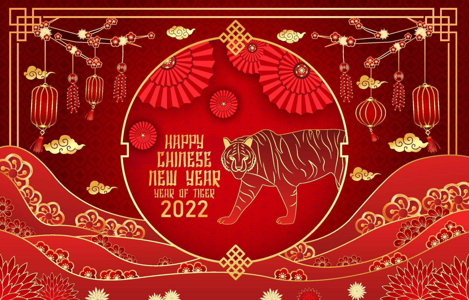 Download Year Of The Tiger Holiday Chinese New Year HD Wallpaper