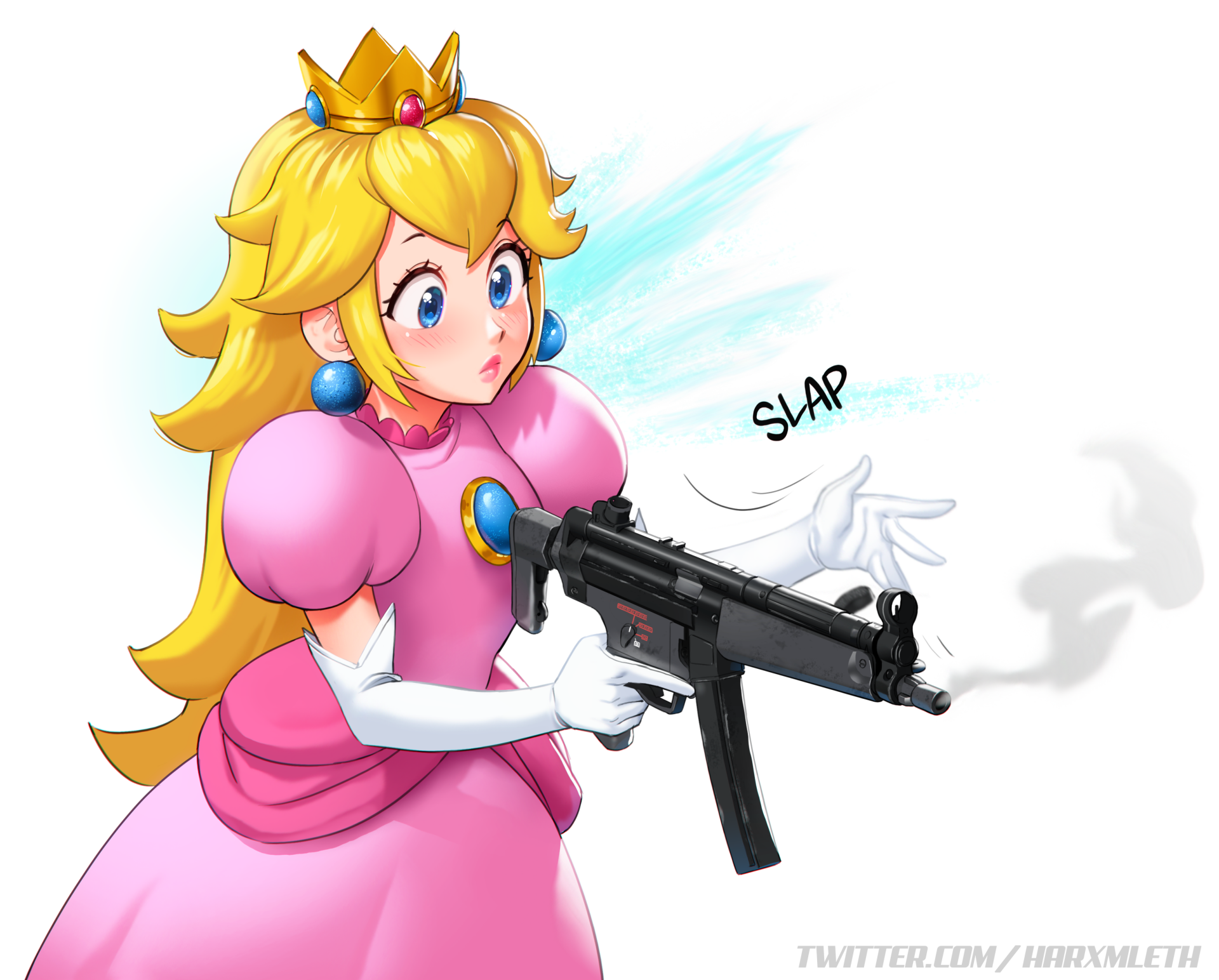 Download Princess Peach Video Game Super Mario Bros. HD Wallpaper