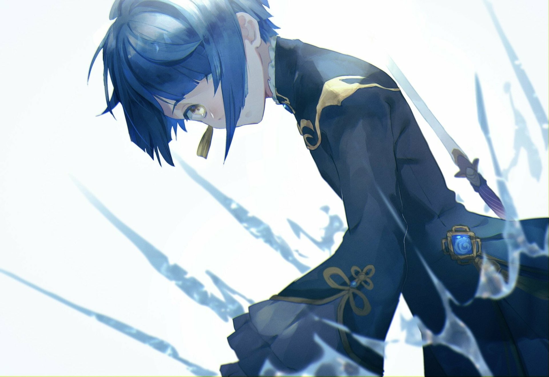 Download Xingqiu (Genshin Impact) Video Game Genshin Impact HD Wallpaper by 白神澤