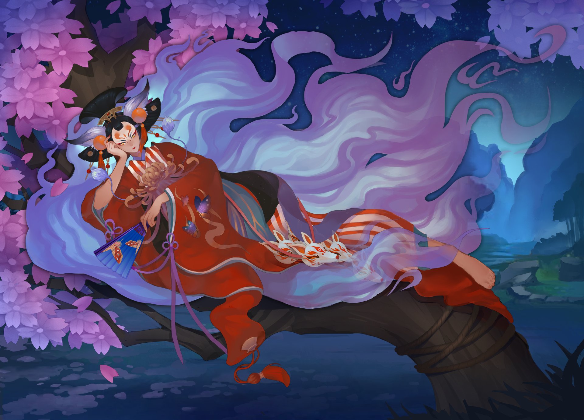 Download Anime Onmyoji 4k Ultra HD Wallpaper